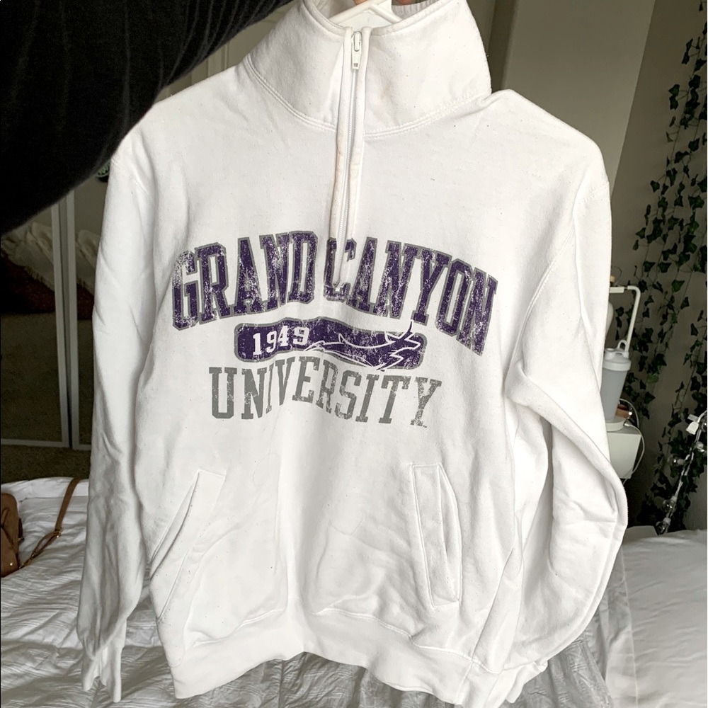 Quarter zip cotton GCU sweater